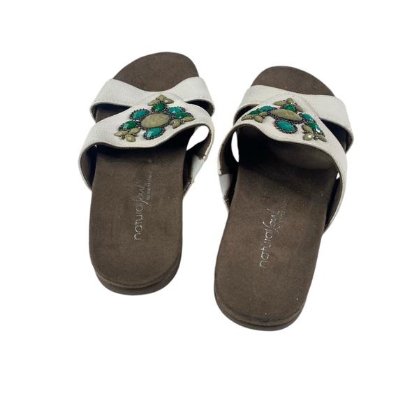 Natural Soul Amethyst by Naturalizer Jewel Slides Size 7W - Picture 4 of 7